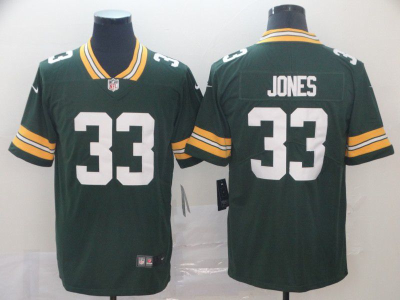 Men Green Bay Packers #33 Jones Green Nike Vapor Untouchable Limited Player NFL Jerseys